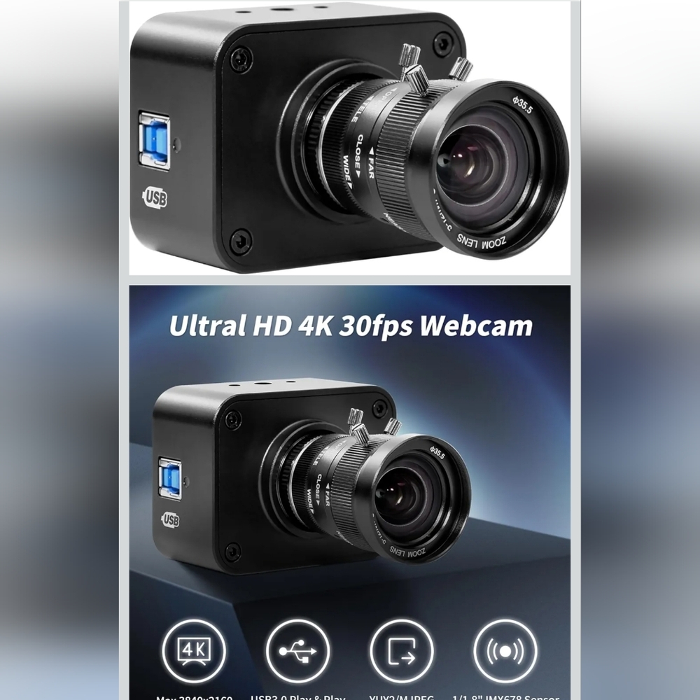 Ultra HD 4K Webcam